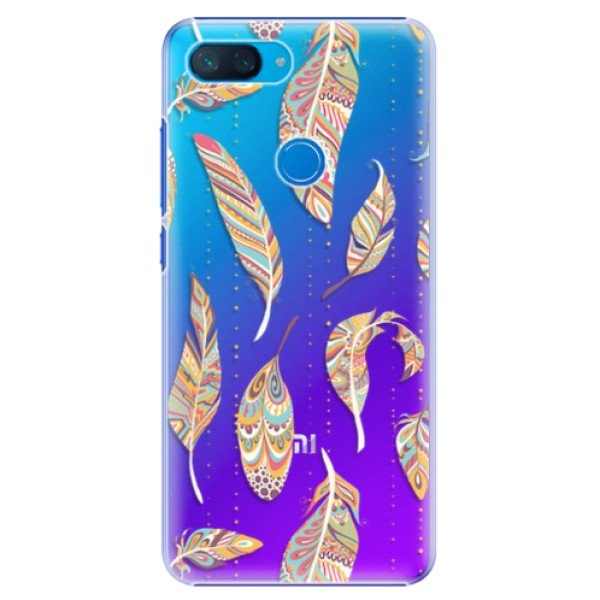 Plastové pouzdro iSaprio - Feather pattern 02 - Xiaomi Mi 8 Lite