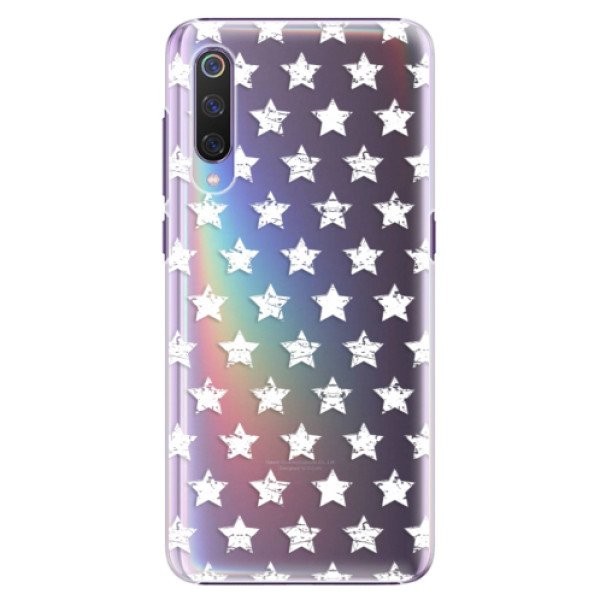 Plastové pouzdro iSaprio - Stars Pattern - white - Xiaomi Mi 9