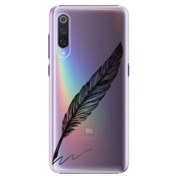 Plastové pouzdro iSaprio - Writing By Feather - black - Xiaomi Mi 9