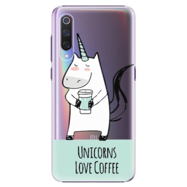 Plastové pouzdro iSaprio - Unicorns Love Coffee - Xiaomi Mi 9