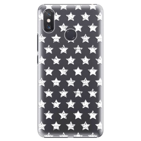 Plastové pouzdro iSaprio - Stars Pattern - white - Xiaomi Mi Max 3