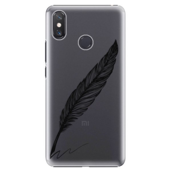 Plastové pouzdro iSaprio - Writing By Feather - black - Xiaomi Mi Max 3