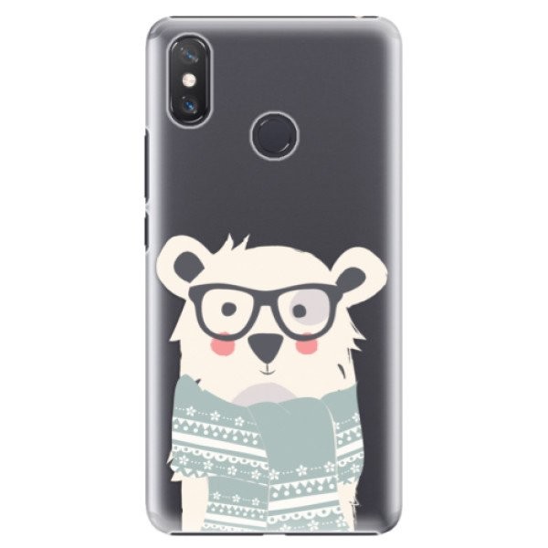 Plastové pouzdro iSaprio - Bear with Scarf - Xiaomi Mi Max 3