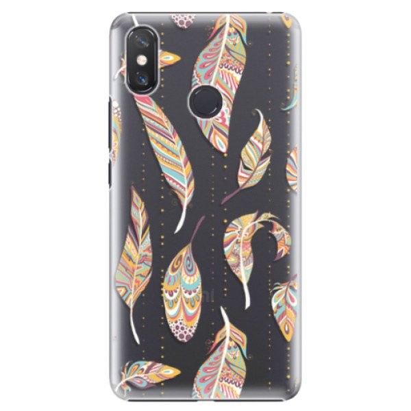 Plastové pouzdro iSaprio - Feather pattern 02 - Xiaomi Mi Max 3