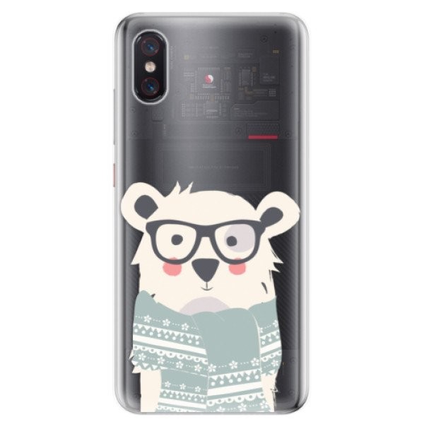 Odolné silikonové pouzdro iSaprio - Bear with Scarf - Xiaomi Mi 8 Pro