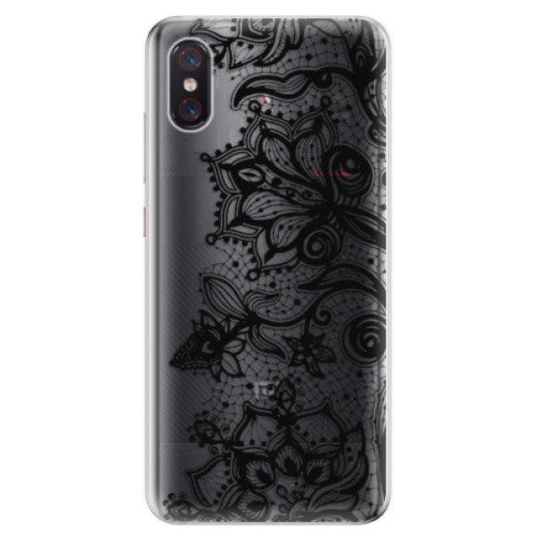Odolné silikonové pouzdro iSaprio - Black Lace - Xiaomi Mi 8 Pro