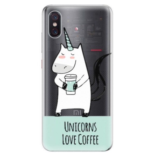 Odolné silikonové pouzdro iSaprio - Unicorns Love Coffee - Xiaomi Mi 8 Pro