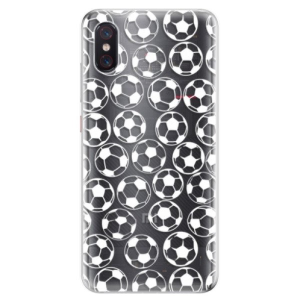 Odolné silikonové pouzdro iSaprio - Football pattern - white - Xiaomi Mi 8 Pro