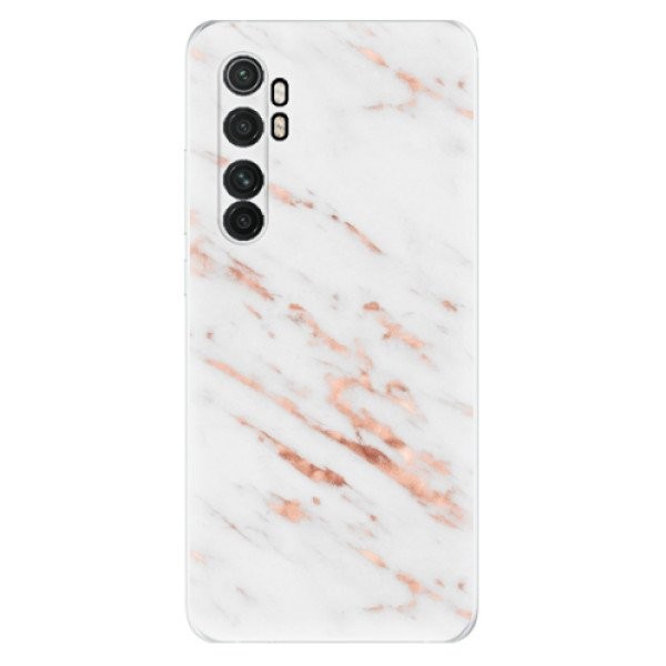 Odolné silikonové pouzdro iSaprio - Rose Gold Marble - Xiaomi Mi Note 10 Lite
