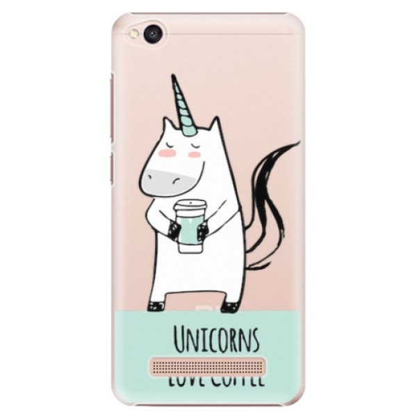 Plastové pouzdro iSaprio - Unicorns Love Coffee - Xiaomi Redmi 4A
