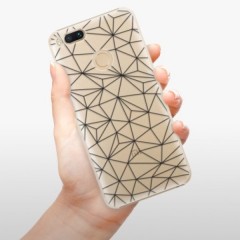 Plastové pouzdro iSaprio - Abstract Triangles 03 - black - Xiaomi Mi A1