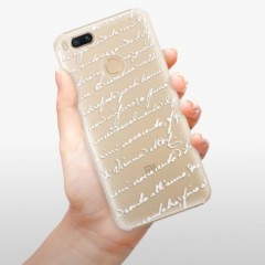 Plastové pouzdro iSaprio - Handwriting 01 - white - Xiaomi Mi A1