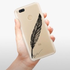 Plastové pouzdro iSaprio - Writing By Feather - black - Xiaomi Mi A1