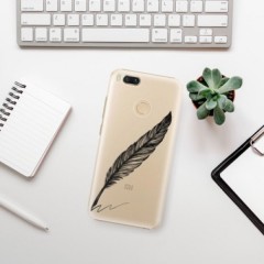 Plastové pouzdro iSaprio - Writing By Feather - black - Xiaomi Mi A1
