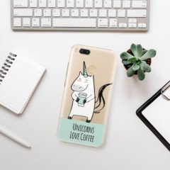 Plastové pouzdro iSaprio - Unicorns Love Coffee - Xiaomi Mi A1