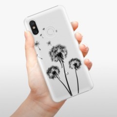 Plastové pouzdro iSaprio - Three Dandelions - black - Xiaomi Mi 8