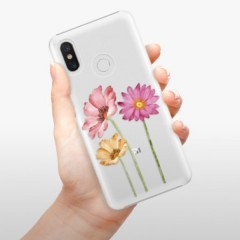 Plastové pouzdro iSaprio - Three Flowers - Xiaomi Mi 8