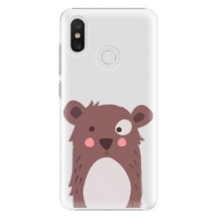 Plastové pouzdro iSaprio - Brown Bear - Xiaomi Mi 8