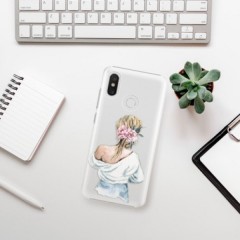 Plastové pouzdro iSaprio - Girl with flowers - Xiaomi Mi 8