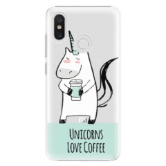 Plastové pouzdro iSaprio - Unicorns Love Coffee - Xiaomi Mi 8