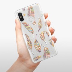 Plastové pouzdro iSaprio - Feather pattern 02 - Xiaomi Mi 8