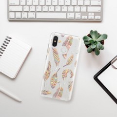 Plastové pouzdro iSaprio - Feather pattern 02 - Xiaomi Mi 8