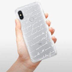 Plastové pouzdro iSaprio - Handwriting 01 - white - Xiaomi Redmi S2