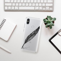Plastové pouzdro iSaprio - Writing By Feather - black - Xiaomi Redmi S2