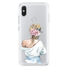 Plastové pouzdro iSaprio - Girl with flowers - Xiaomi Redmi S2