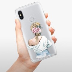 Plastové pouzdro iSaprio - Girl with flowers - Xiaomi Redmi S2