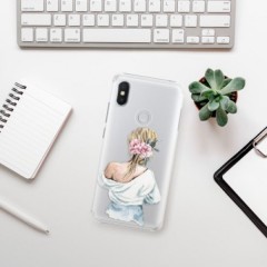 Plastové pouzdro iSaprio - Girl with flowers - Xiaomi Redmi S2