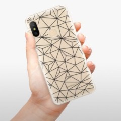 Plastové pouzdro iSaprio - Abstract Triangles 03 - black - Xiaomi Mi A2 Lite