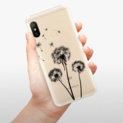 Plastové pouzdro iSaprio - Three Dandelions - black - Xiaomi Mi A2 Lite