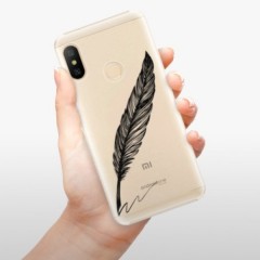 Plastové pouzdro iSaprio - Writing By Feather - black - Xiaomi Mi A2 Lite