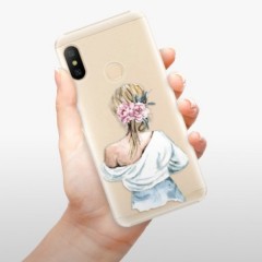 Plastové pouzdro iSaprio - Girl with flowers - Xiaomi Mi A2 Lite