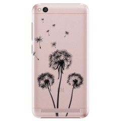Plastové pouzdro iSaprio - Three Dandelions - black - Xiaomi Redmi 5A