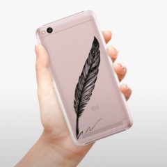 Plastové pouzdro iSaprio - Writing By Feather - black - Xiaomi Redmi 5A