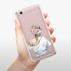 Plastové pouzdro iSaprio - Girl with flowers - Xiaomi Redmi 5A