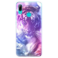 Odolné silikonové pouzdro iSaprio - Purple Tiger - Huawei P Smart 2019