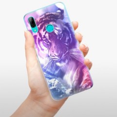 Odolné silikonové pouzdro iSaprio - Purple Tiger - Huawei P Smart 2019