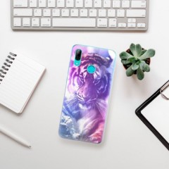 Odolné silikonové pouzdro iSaprio - Purple Tiger - Huawei P Smart 2019