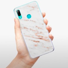 Odolné silikonové pouzdro iSaprio - Rose Gold Marble - Huawei P Smart 2019