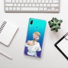 Odolné silikonové pouzdro iSaprio - Girl with flowers - Huawei P Smart 2019