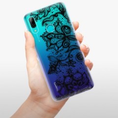Odolné silikonové pouzdro iSaprio - Black Lace - Huawei P Smart 2019