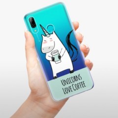 Odolné silikonové pouzdro iSaprio - Unicorns Love Coffee - Huawei P Smart 2019