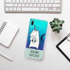 Odolné silikonové pouzdro iSaprio - Unicorns Love Coffee - Huawei P Smart 2019