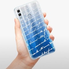 Odolné silikonové pouzdro iSaprio - Handwriting 01 - white - Huawei Honor 10 Lite