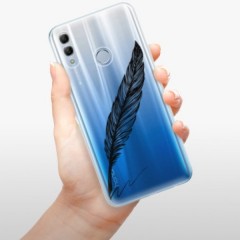 Odolné silikonové pouzdro iSaprio - Writing By Feather - black - Huawei Honor 10 Lite