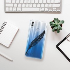 Odolné silikonové pouzdro iSaprio - Writing By Feather - black - Huawei Honor 10 Lite