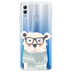 Odolné silikonové pouzdro iSaprio - Bear with Scarf - Huawei Honor 10 Lite